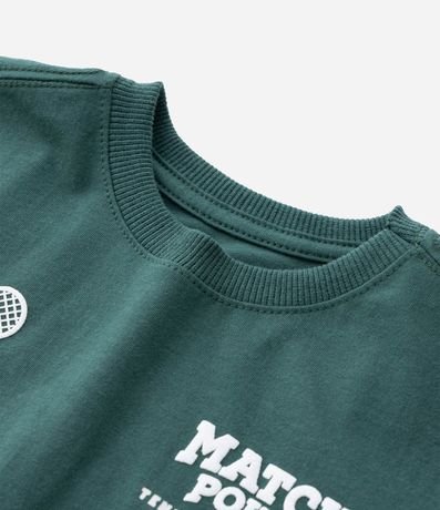 Remera Infantil con Estampa Frente y Espalda Tennis Vibes - Talle 1 a 6 años 4