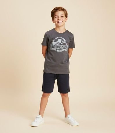 Remera Infantil con Estampa Jurassic Park - Talle 5 a 14 años
