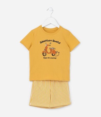 Conjunto Infantil con Estampa Motocicleta - Talle 1 a 6 años 2