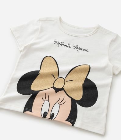 Remera Infantil con Estampa Minnie con Lazo Brillante - Talle 1 a 6 años 5