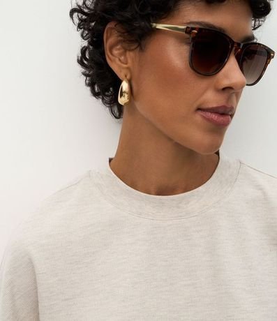 Blusa Algodón Oversized con Manga Corta 3