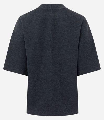 Blusa Algodón Oversized con Manga Corta 8