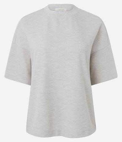 Blusa Algodón Oversized con Manga Corta 5