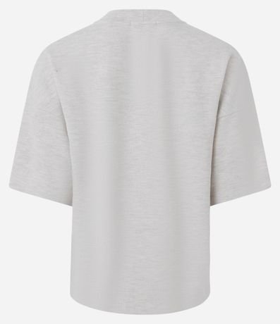Blusa Algodón Oversized con Manga Corta 7