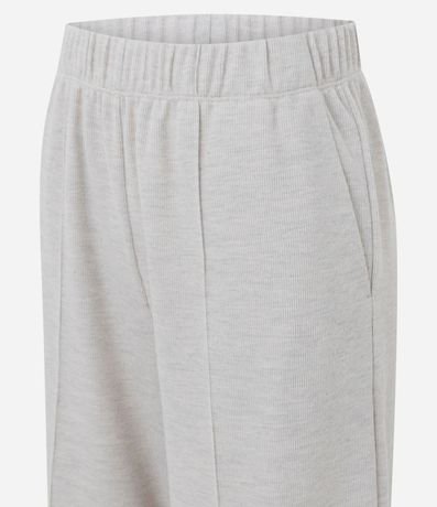 Pantalón Wide Leg en Algodón sin Felpa 6
