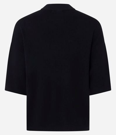 Blusa en Punto con Sisa Deslocada y Manga Amplia 3