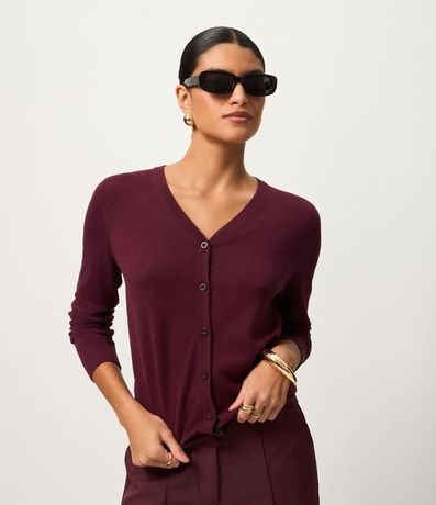 Cardigan en Viscosa con Cierre en Botones 1