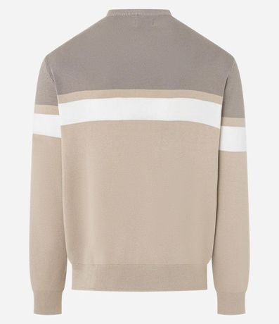 Suéter Regular en Viscosa con Bloques de Color 6