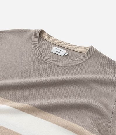 Suéter Regular en Viscosa con Bloques de Color 9