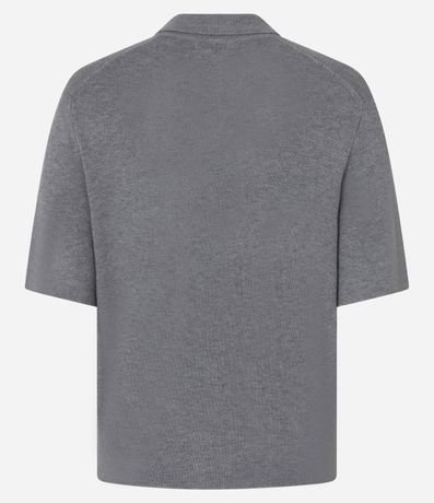 Blusa en Viscosa con Manga Corta y Cuello Polo 6