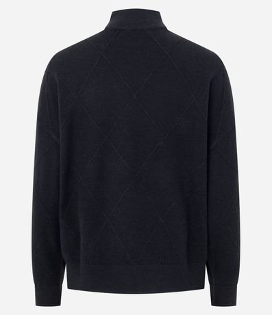 Suéter en Punto con Cuello Mediano y Aplicación de Lunares 3