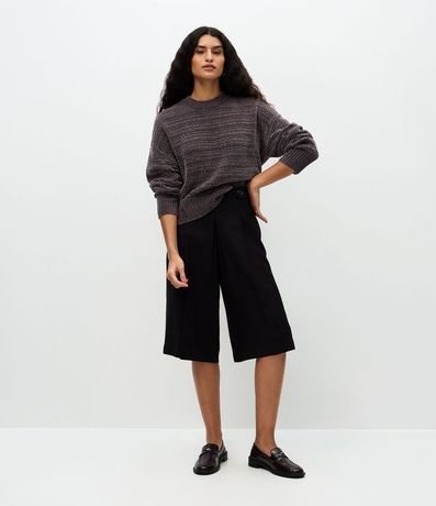 Suéter Regular y Texturizado en Punto Chenille 3