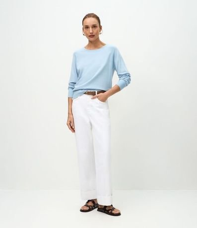 Suéter en Punto con Cuello Redondo 2