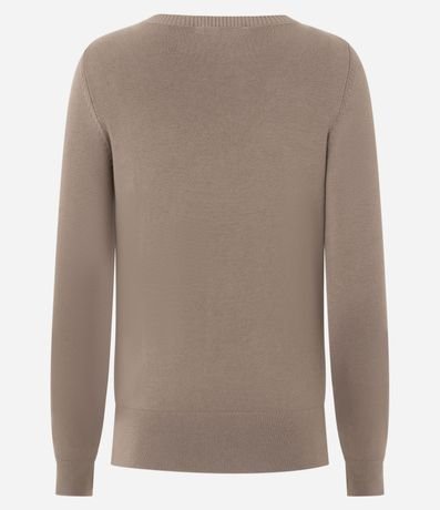 Blusa Básica en Punto Leve con Escote V 3