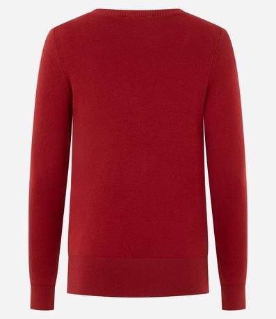 Blusa Básica en Punto Leve con Escote V 3