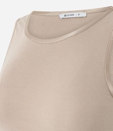 Blusa Básica en Viscosa con Cuello Redondo 2