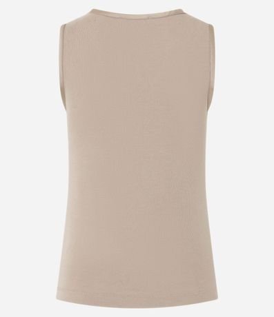 Blusa Básica en Viscosa con Cuello Redondo 3