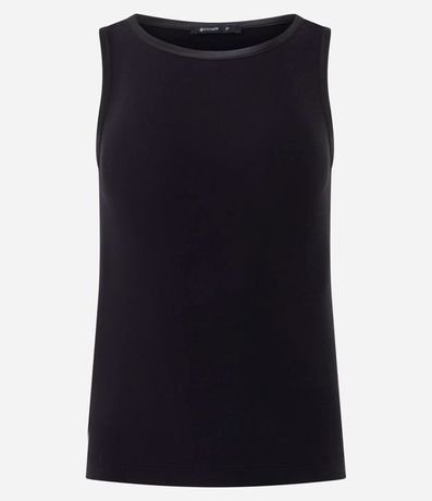 Blusa Básica en Viscosa con Cuello Redondo 2
