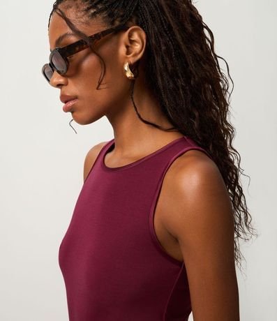 Blusa Básica en Viscosa con Cuello Redondo 3