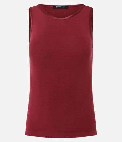 Blusa Básica en Viscosa con Cuello Redondo 5