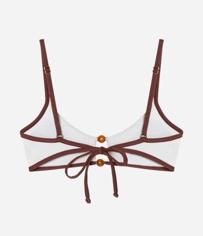 Bikini Top Remera en Microfibra Texturizada con Adorno en el Busto 6
