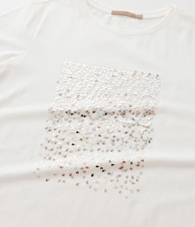 Blusa en Algodón con LLuvia de Lentejuela Curve & Plus Size 8