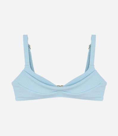 Bikini Top Remera en Microfibra Texturizada 5