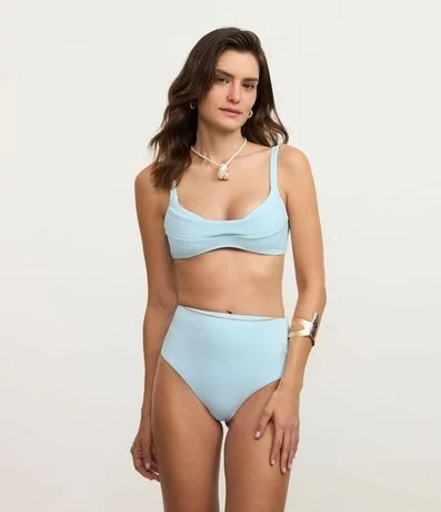 Bikini Top Remera en Microfibra Texturizada 2
