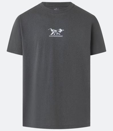 Remera T-Shirt en Algodón con Estampa Montaña 5