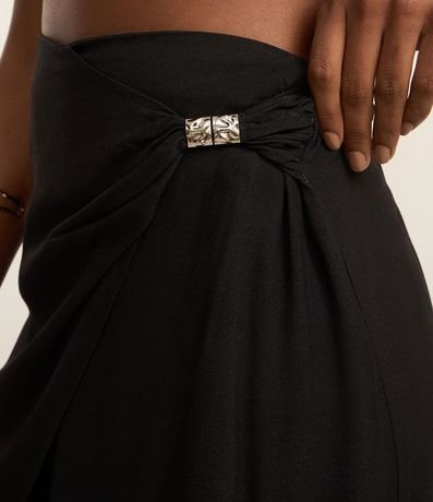 Salida de Playa pollera Traspasada en Viscosa con Estampa Acuarelada 4