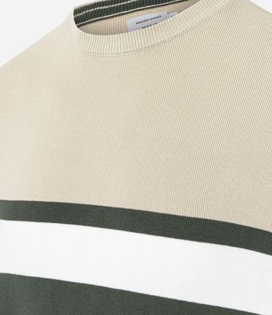 Suéter Regular en Viscosa con Bloques de Color 6