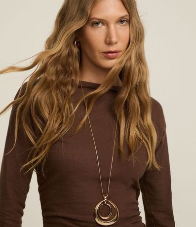 Vestido Reto Midi en Cotton con Encaje en la Bajo 4