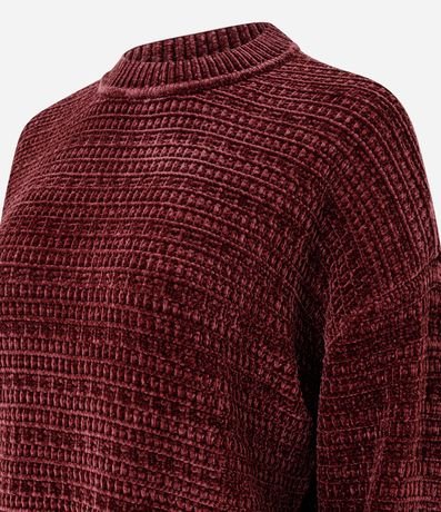 Suéter Regular y Texturizado en Punto Chenille 2