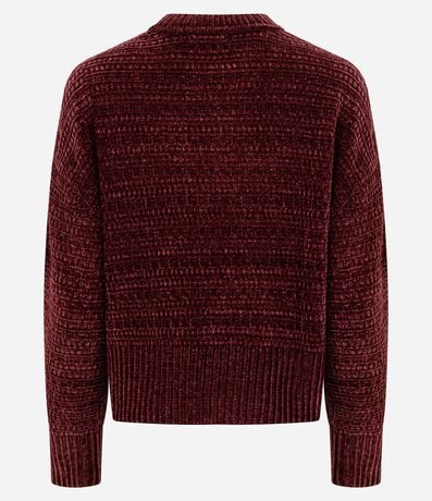 Suéter Regular y Texturizado en Punto Chenille 3