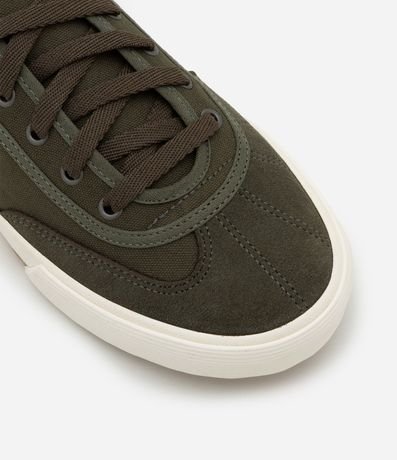 Championes Casual Retro en Sarga con Recortes y Cordón 4