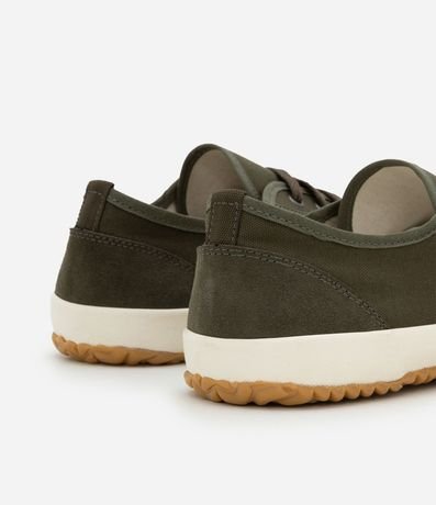 Championes Casual Retro en Sarga con Recortes y Cordón 5