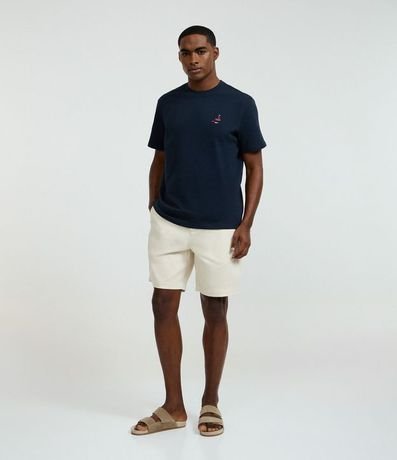 Remera en Algodón con Bordado de Barco y Peces 2