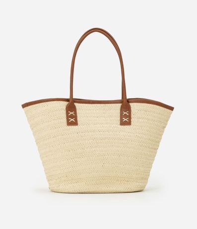 Bolsillo de Praia en Palha con Alça y Detalles en PU 4
