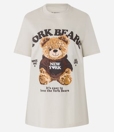 Remera en Algodón con Estampa Osito York Bears 4