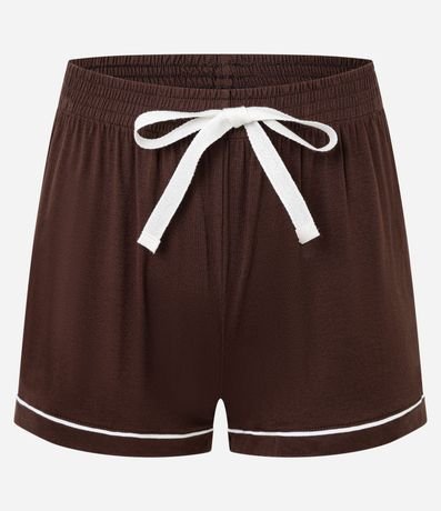 Pijama Short Doll Americano en Viscolycra con Vieses Contrastantes 6