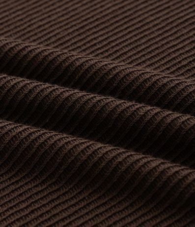 Remera en Algodón Acanalada con Cuello Redondo 8