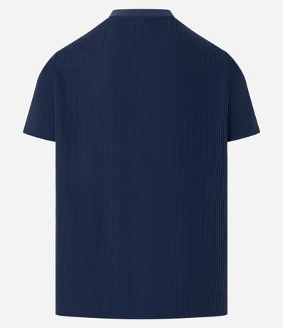 Remera en Algodón Acanalada con Cuello Redondo 7