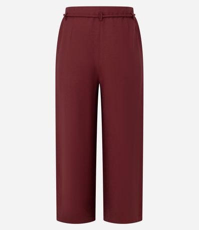 Pantalón Pantacourt con Corte Sastre y Lazo 2