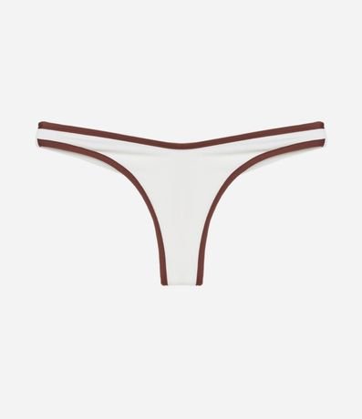 Bikini Bombacha Pernera Alta en Microfibra con Bies Contrastante 5