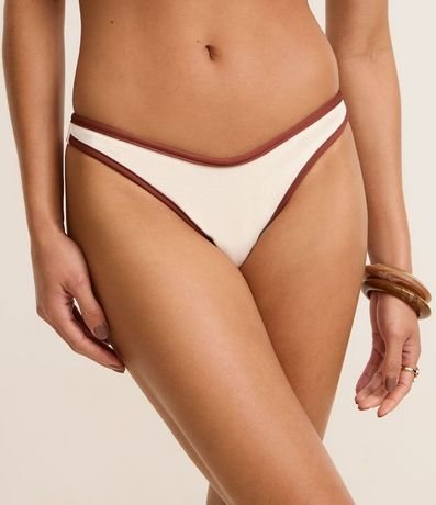 Bikini Bombacha Pernera Alta en Microfibra con Bies Contrastante 3