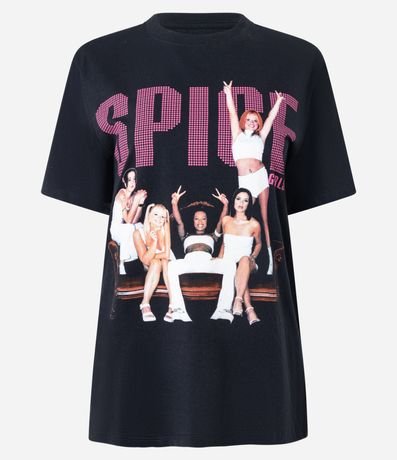Remera en Algodón con Estampa Frente y Espalda Spice Girls 5