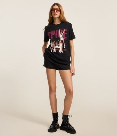 Remera en Algodón con Estampa Frente y Espalda Spice Girls 3