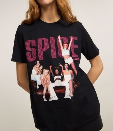 Remera en Algodón con Estampa Frente y Espalda Spice Girls 4