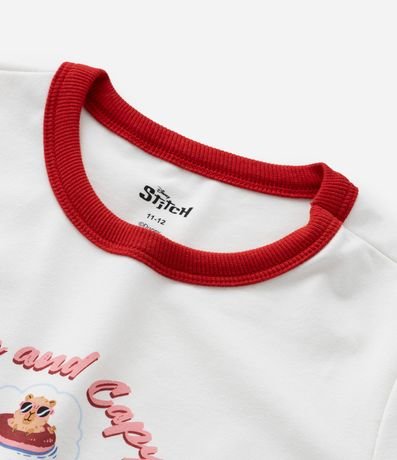 Remera Infantil con Estampa Stitch and Capy - Talle 5 a 14 años 5