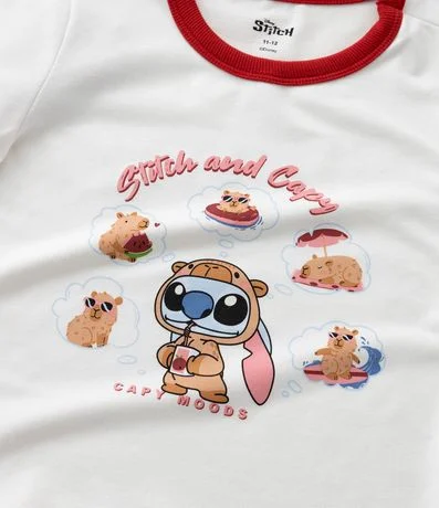 Remera Infantil con Estampa Stitch and Capy - Talle 5 a 14 años 7